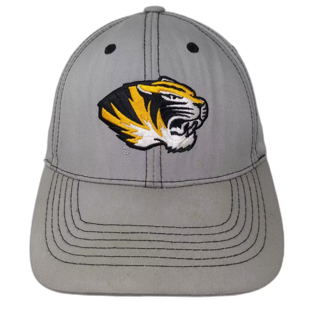 Missouri Tigers NCAA Captivating Headgear Gray Yellow Adjustable Hat Cap OSFA
